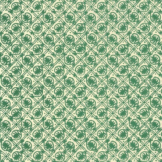 Green Geometric Palm Print Italian Paper ~ Carta Varese Italy